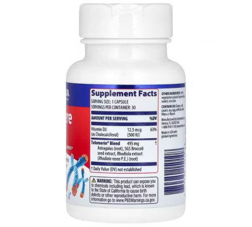 Захист тіломір Enzymedica Telomere Plus 30 капс