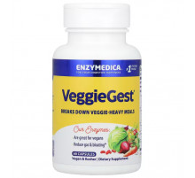 Ферменти для травлення рослинної клітковини Enzymedica VeggieGest 60 капс