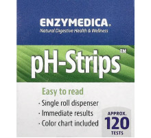 Тест-полоски для определения рН Enzymedica pH-Strips 120 тестов