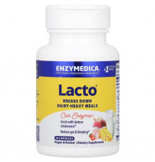 Ферменти для перетравлення лактози Enzymedica Lacto 30 капсул