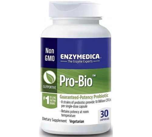 Пробіотики Enzymedica Guaranteed Potency Probiotic 30 капсул