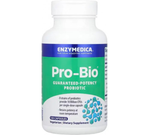 Пробіотик для покращення травлення Enzymedica Guaranteed Potency Probiotic 120 капс
