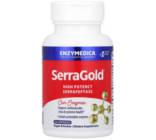 Серрапептаза для серця Enzymedica High Activity Serrapeptase 60 капс