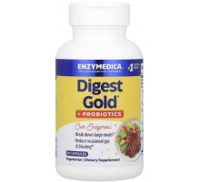 Энзимы смесь плюс пробиотики Enzymedica Digest Gold Probiotics 90 капс