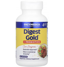 Ензими суміш плюс пробіотики Enzymedica Digest Gold Probiotics 90 капс