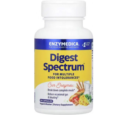 Пищеварительные энзимы и ферменты Enzymedica  Digest Spectrum 90 капс