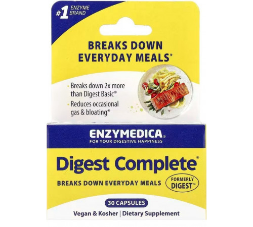 Повна формула ензимів Enzymedica Digest Complete Enzyme Formula 30 капс