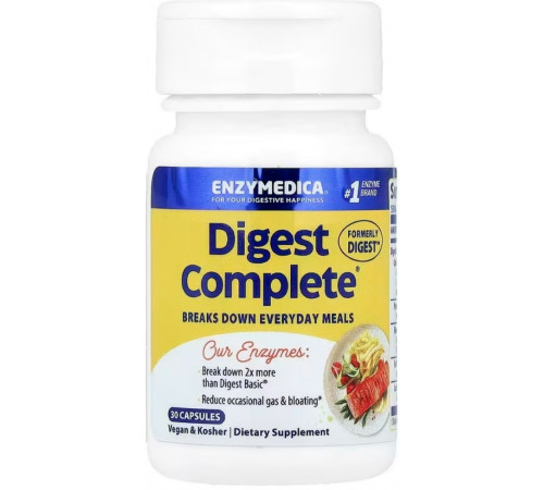 Повна формула ензимів Enzymedica Digest Complete Enzyme Formula 30 капс