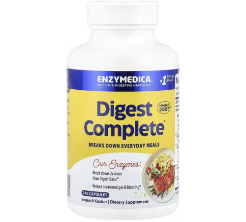 Ферменти для травлення Enzymedica Digest Complete Enzyme Formula 240 капсул