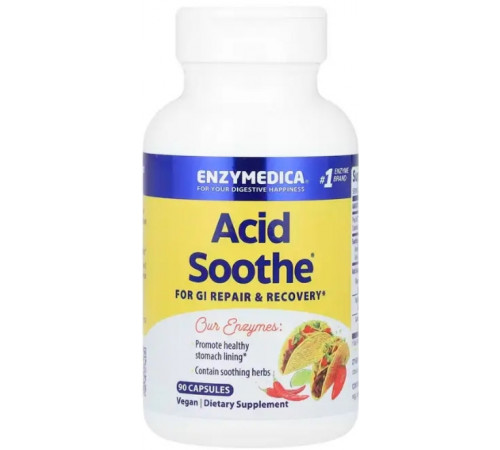 Энзимы для пищеварения Enzymedica Acid Soothe 90 капс