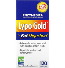 Оптимізатор перетравлення жиру ферменти Enzymedica Lypo Gold 120 капс