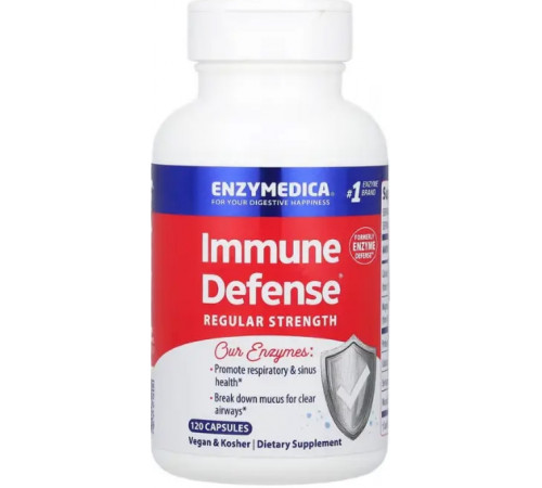 Поддержка иммунитета Enzymedica Immune Defense Regular Strength 120 капс