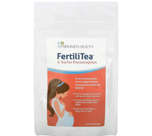 Чай для зачатия Fairhaven Health Fertili Tea вкус мяты 85 гр