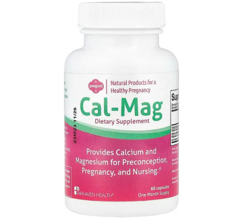 Кальцій та магній перед та після пологів Fairhaven Health Cal-Mag 60 капс