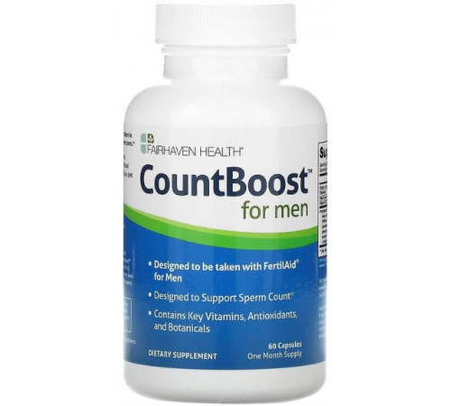 Репродуктивное здоровье мужчин Fairhaven Health CountBoost 60 капсул