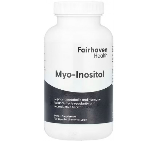Міо-інозитол для жінок та чоловіків Fairhaven Health Myo-Inositol 120 капс