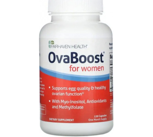 Здоров'я яйцеклітин Fairhaven Health OvaBoost 120 вег капс