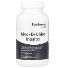 Міо-інозитол + D-хиро інозитол Fairhaven Health Myo + D-Chiro Inositol 120 капс