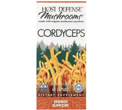 Кордицепс Host Defense Cordyceps Fungi Perfecti 60 вег капс