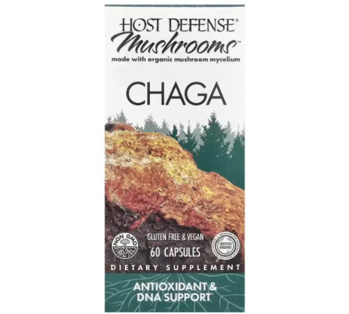 Чага Mushrooms&trade Chaga Host Defense 60 капс