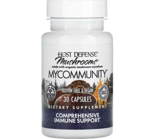 Для імунітету Host Defense Mushrooms MyCommunity Fungi Perfecti 30 капс