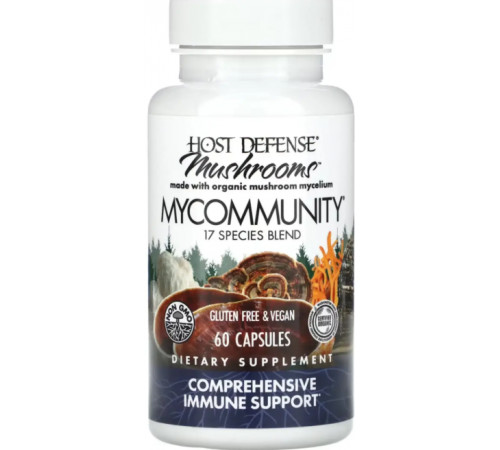 Захист імунітету Host Defense MyCommunity Fungi Perfecti 60 вег капс