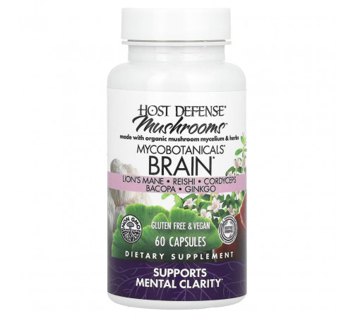 Формула для мозга Host Defense Brain Fungi Perfecti 60 капс