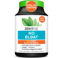 От вдутия и газообразования Zenwise Health No Bloat with Clinically Studied DE111 Probiotс 160 капс