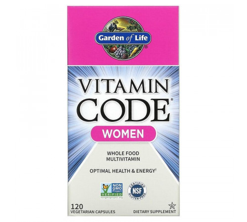 Сирі Вітаміни для жінок Garden of Life Whole Food Multivitamin for Women 120 вег капс
