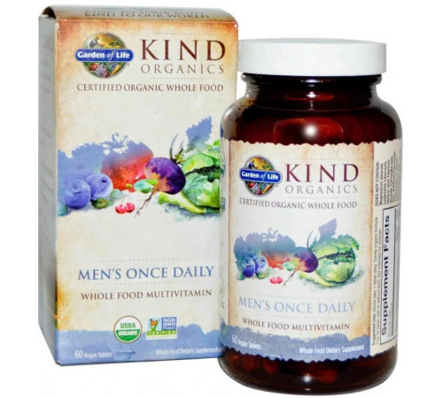 Вітаміни для чоловіків Garden of Life Men's Whole Food Multivitamin 60 вег капс