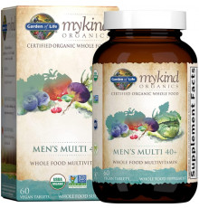 Вітаміни для чоловіків 40+Garden of Life MyKind Organics Men's Multi 40+ 60 вег капс