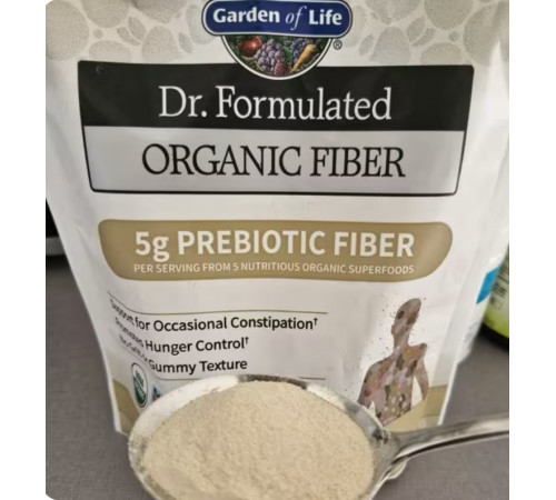 Клітковина акації органічна пребіотична Prebiotic Fiber Garden of Life 192 г
