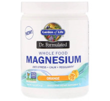 Магній хелат Garden of Life Dr. Formulated Magnesium Powder 197,4 г апельсин