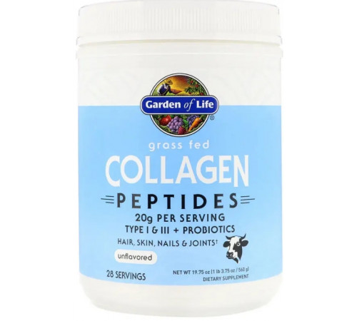 Пептиди колагену Garden of Life Grass Fed Collagen Peptides 560 гр