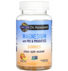 Магній з пробіотиками та пребіотиками Garden of Life Magnesium 60 жев конф персик