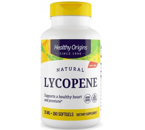 Лікопін Healthy Origins Natural Lycopene 15 мг 180 гел капс