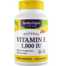 Вітамін Е Healthy Origins Vitamin E 1000 МЕ 60 гел капс