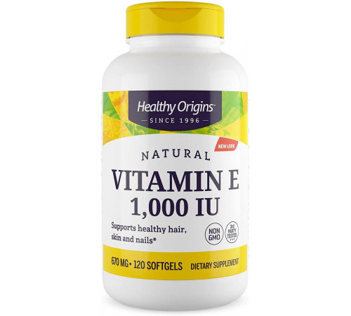 Витамин Е Healthy Origins Vitamin E 1000 МЕ 120 капсул