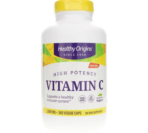 Вітамін С (аскорбінова кислота) Healthy Origins  Vitamin C 1000 мг 360 капс