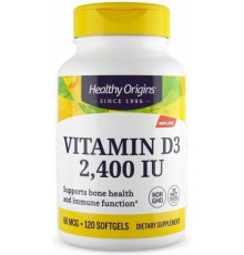 Вітамін Д3 Холекальциферол Healthy Origins Vitamin D3 2400 МЕ 120 капсул