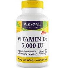 Витамин Д3 Healthy Origins Vitamin D3 5000 МЕ 360 капс