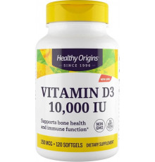 Вітамін Д3 холекальциферол Healthy Origins Vitamin D3 10 000 МЕ 120 капс