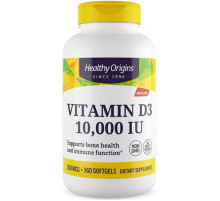 Витамин Д3 Healthy Origins Vitamin D3 10 000 МЕ 360 капсул
