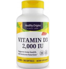 Вітамін Д3 в олії МСТ Healthy Origins  Vitamin D3 in MCT Oil 2000 МЕ 360 капс