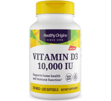 Вітамін D3 з олією МСТ для імунітету Healthy Origins Vitamin D3 10000 МО 120 гел капс