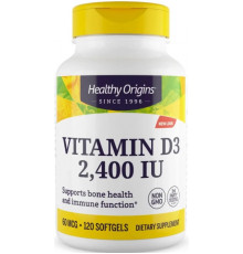 Масляний Вітамін D з МСТ Healthy Origins Vitamin D3 2400 МО 120 гел капс