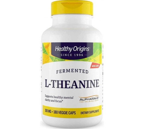L-теанін Healthy Origins L-Theanine 100 мг 180 вег капс