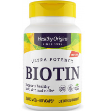 Біотин 10000 мкг Healthy Origins Biotin 60 капс
