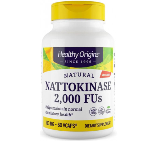 Наттокіназа Healthy Origins Nattokinase 100 мг 60 капс