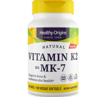 Витамин K2 в форме MK7 Healthy Origins Vitamin K2 as MK-7 100 мкг 60 капс